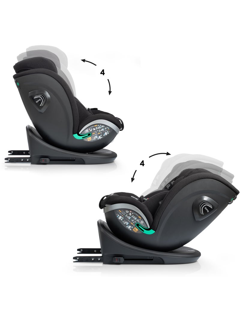 Cadeira de carro Xperta I-Size Isofix, Giratória 360° 40 - 150 cm Babyauto - COAL Preto - Kiabi