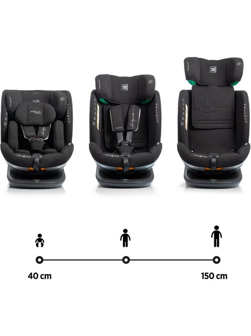 Cadeira de carro Xperta I-Size Isofix, Giratória 360° 40 - 150 cm Babyauto - COAL - Kiabi Cadeira de carro Xperta I-Size Isofix, Giratória 360° 40 - 150 cm Babyauto - COAL - Kiabi