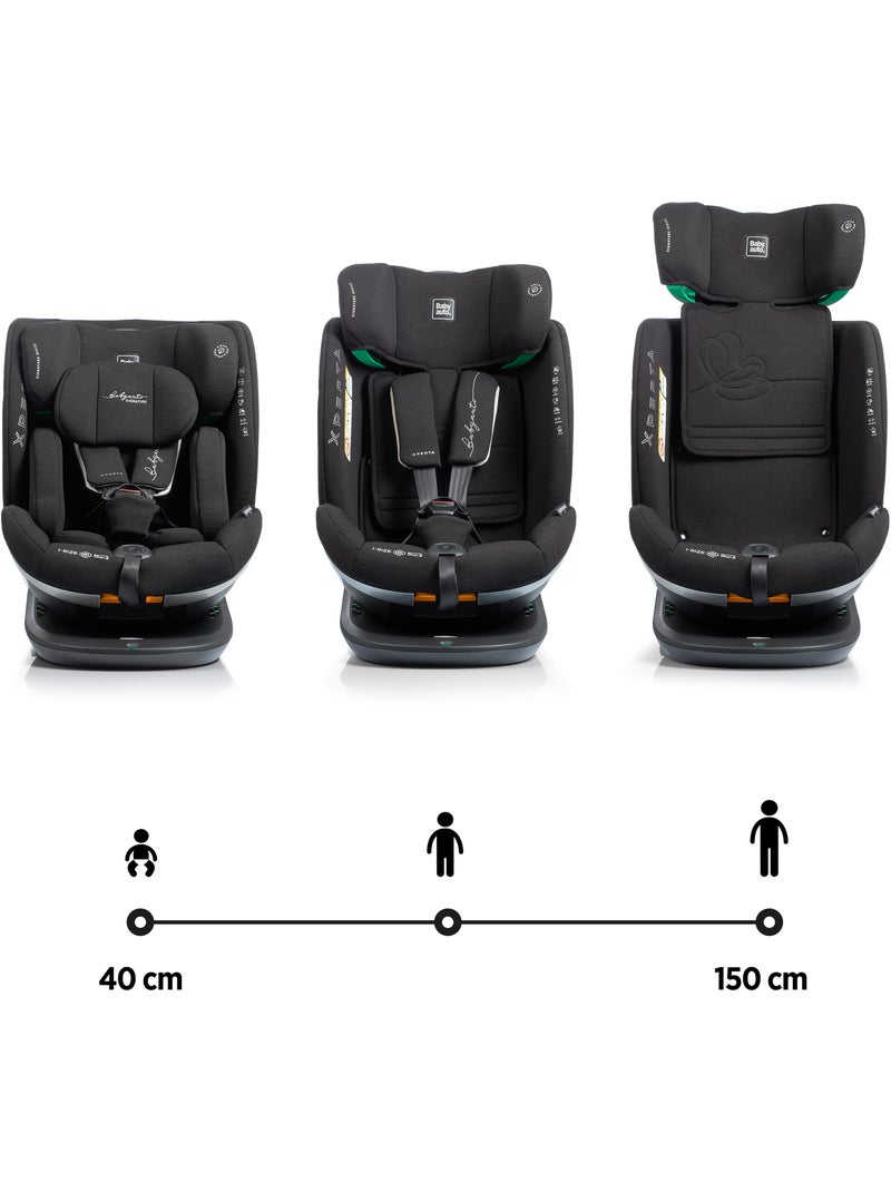 Cadeira de carro Xperta I-Size Isofix, Giratória 360° 40 - 150 cm Babyauto - COAL Preto - Kiabi