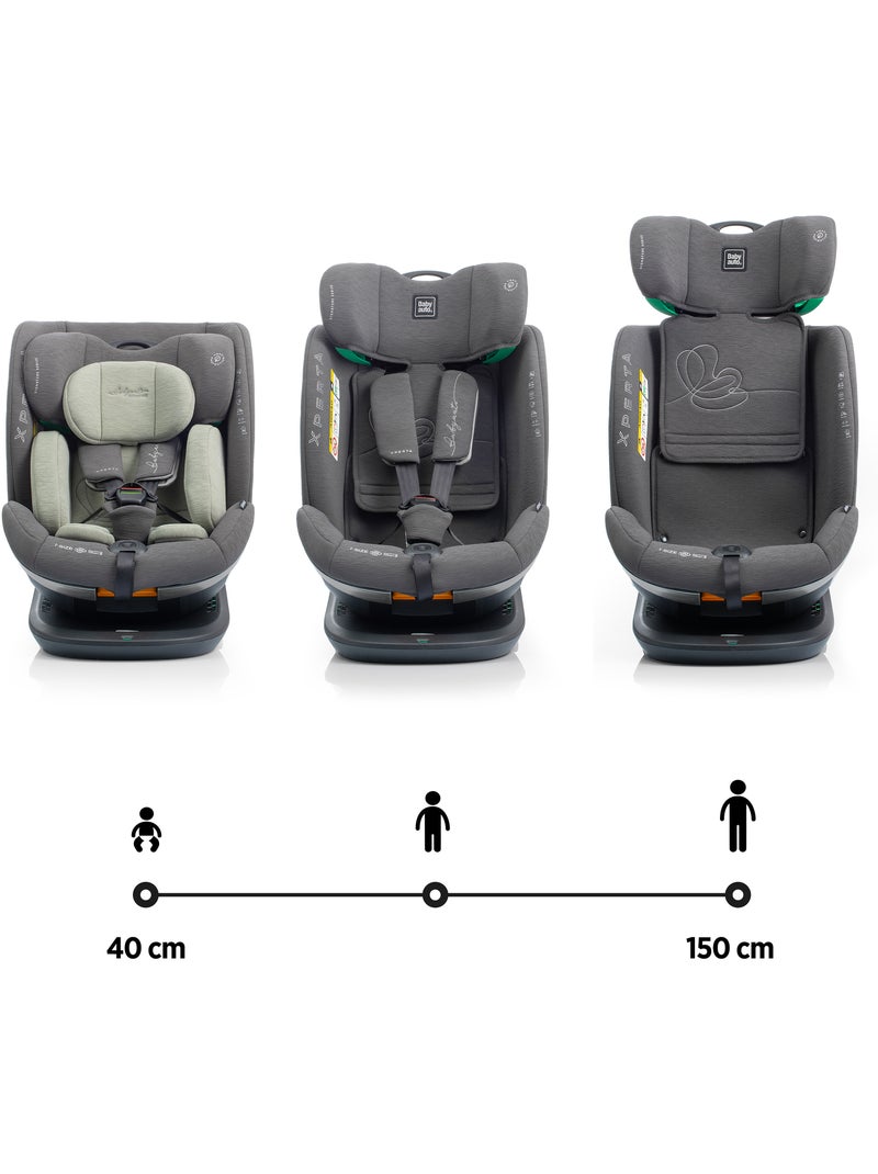 Cadeira de carro Xperta I-Size Isofix, Giratória 360° 40 - 150 cm Babyauto - OLIVE Verde escuro - Kiabi