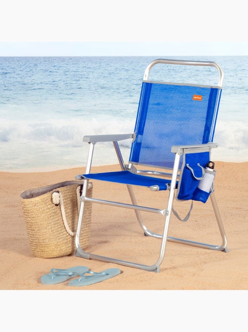 Cadeira de praia dobrável fixa azul aktive beach - Kiabi Cadeira de praia dobrável fixa azul aktive beach - Kiabi