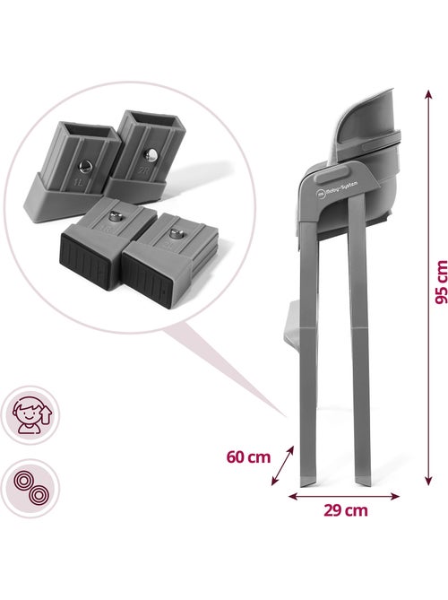 Cadeira de refeição evolutiva 3 em 1 moby-system noxi desde 6 meses - Kiabi Cadeira de refeição evolutiva 3 em 1 moby-system noxi desde 6 meses - Kiabi