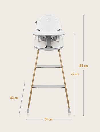 Cadeira de refeição evolutiva LIONELO Dalia – Até 60 kg – Ultraleve