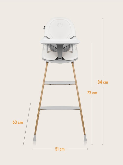 Cadeira de refeição evolutiva LIONELO Dalia – Até 60 kg – Ultraleve - Kiabi Cadeira de refeição evolutiva LIONELO Dalia – Até 60 kg – Ultraleve - Kiabi