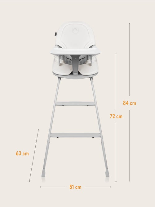Cadeira de refeição evolutiva LIONELO Dalia – Até 60 kg – Ultraleve - Kiabi Cadeira de refeição evolutiva LIONELO Dalia – Até 60 kg – Ultraleve - Kiabi