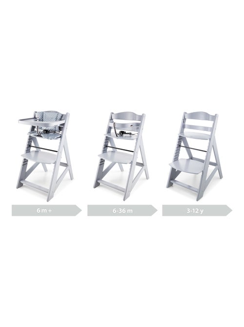 Cadeira de refeição evolutiva woody – design em madeira e 11 níveis de ajuste - Kiabi Cadeira de refeição evolutiva woody – design em madeira e 11 níveis de ajuste - Kiabi