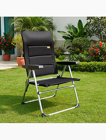 Cadeira dobrável de jardim acolchoada de luxo multiposição aktive