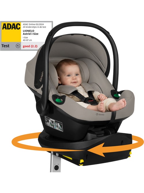 Cadeirinha de bebé com base isofix 180° - astrid i-size - premiada pelo adac - cadeira auto 40-87cm - Kiabi