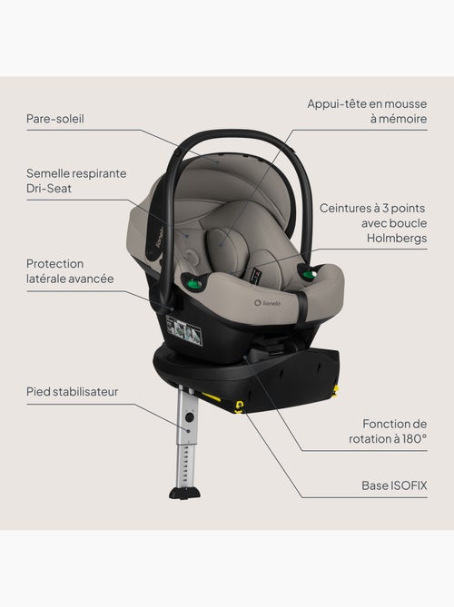 Cadeirinha de bebé com base isofix 180° - astrid i-size - premiada pelo adac - cadeira auto 40-87cm - Kiabi