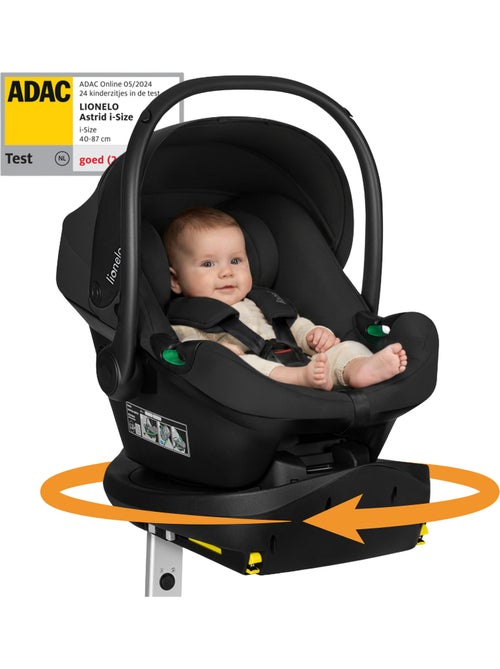 Cadeirinha de bebé com base isofix 180° - astrid i-size - premiada pelo adac - cadeira auto 40-87cm - Kiabi