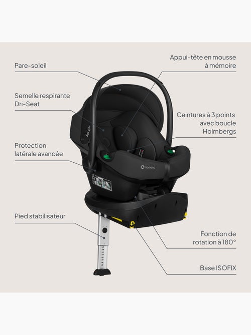 Cadeirinha de bebé com base isofix 180° - astrid i-size - premiada pelo adac - cadeira auto 40-87cm - Kiabi