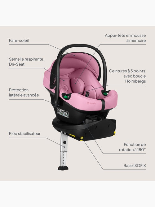 Cadeirinha de bebé com base isofix 180° - astrid i-size - premiada pelo adac - cadeira auto 40-87cm - Kiabi