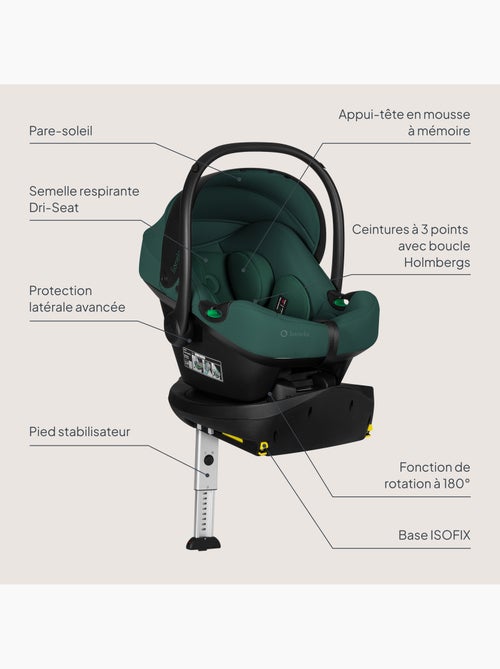 Cadeirinha de bebé com base isofix 180° - astrid i-size - premiada pelo adac - cadeira auto 40-87cm - Kiabi