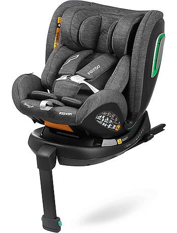 Cadiera de carro Corazza I-Size 40-150 cm, Giratória 360° con pé de apoio Fairgo - STONE GREY