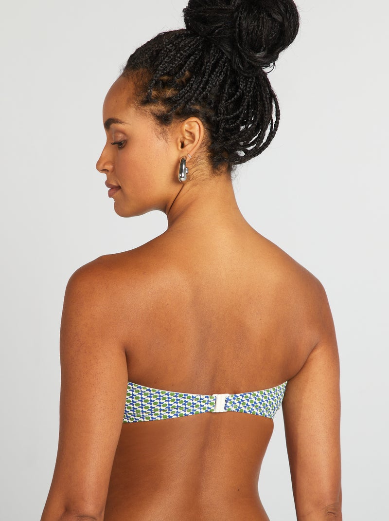 Caicai de fato de banho com estampado geométrico BRANCO - Kiabi