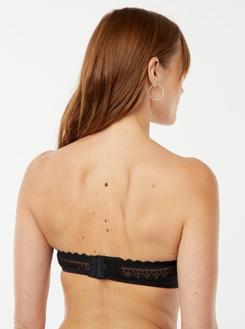 Caicai de microfibra com renda - Kiabi