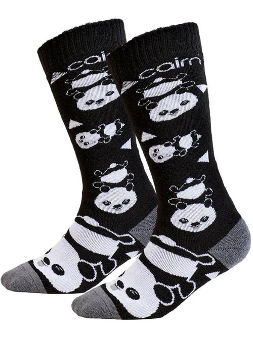 Cairn spirit meias de criança pretas/brancas - pack 2 pares - Kiabi