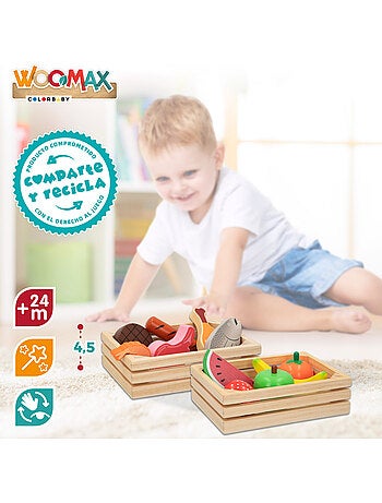 Caixa com alimentos de madeira WOOMAX