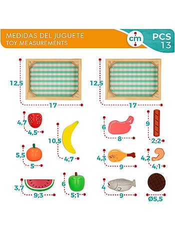 Caixa com alimentos de madeira WOOMAX
