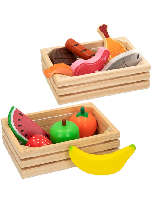 Caixa com alimentos de madeira WOOMAX - Kiabi Caixa com alimentos de madeira WOOMAX - Kiabi