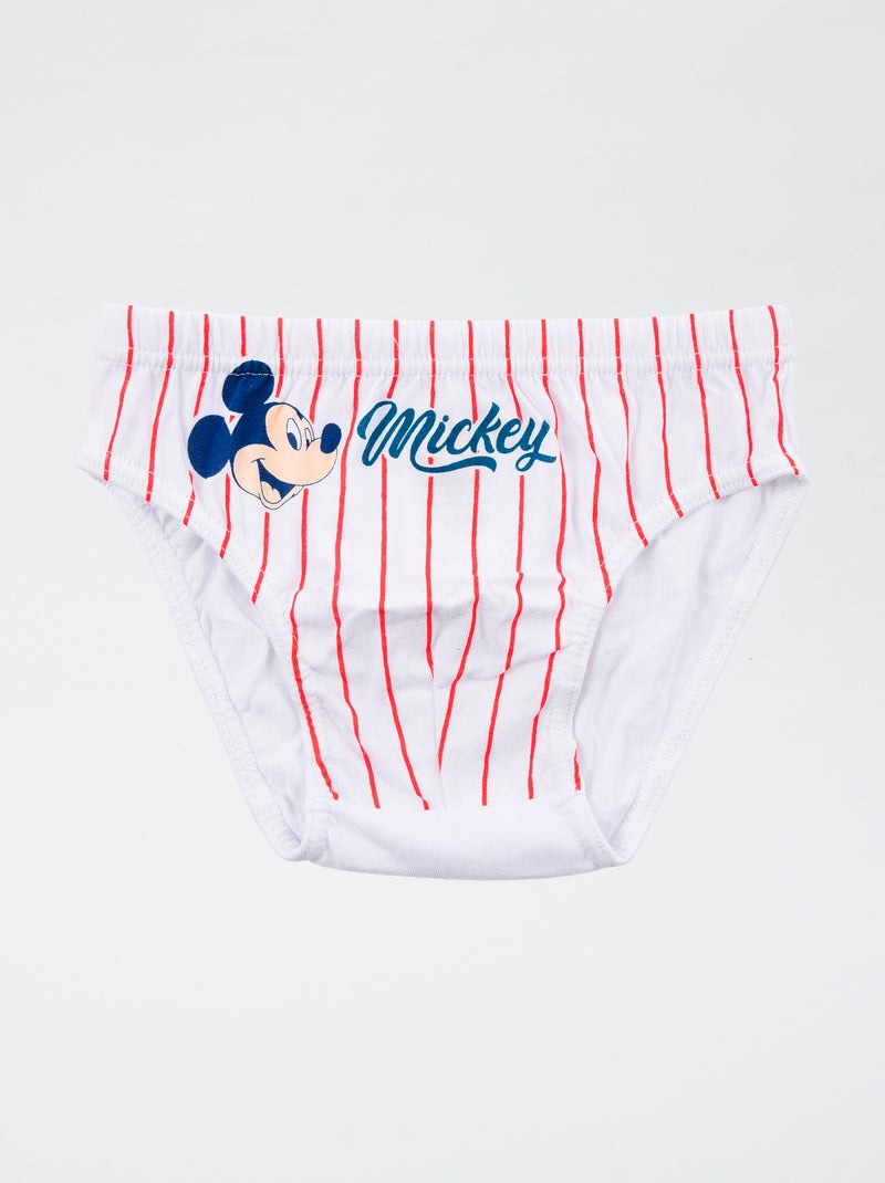 Caixa de 3 cuecas "Disney" "Mickey" em algodão Azul - Kiabi