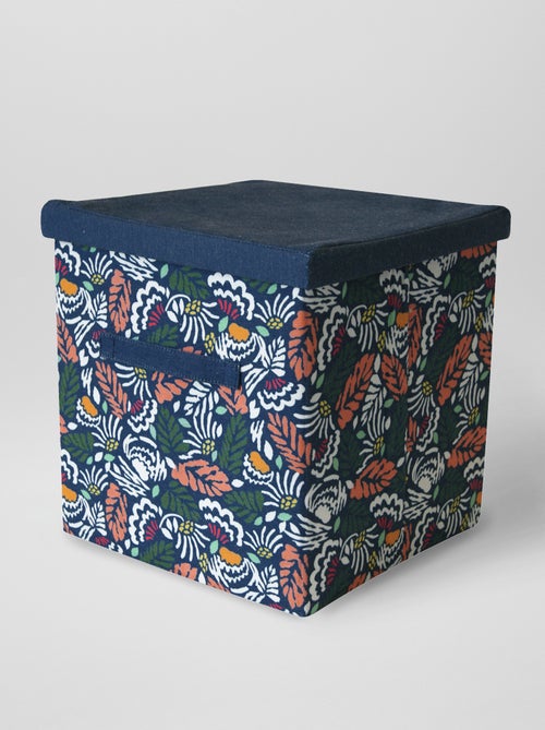 Caixa de arrumação com estampado all-over - Kiabi