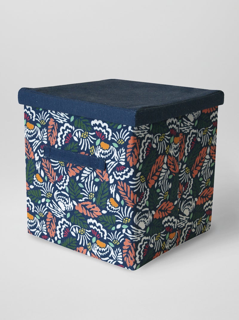 Caixa de arrumação com estampado all-over BEGE - Kiabi