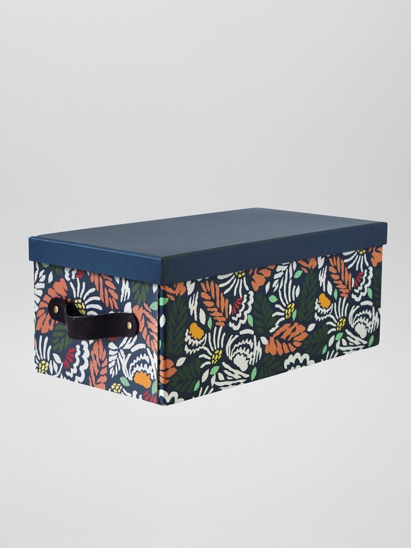 Caixa de arrumação com pegas - Azul Marinho - Kiabi - 13.00€