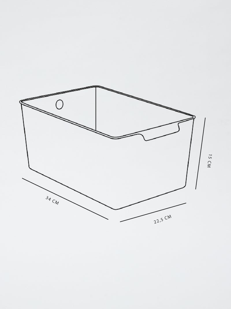 Caixa de arrumação com pegas VERDE - Kiabi