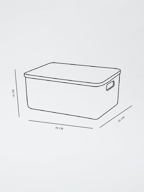 Caixa de arrumação com tampa - Kiabi