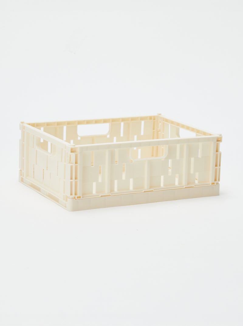 Caixa de arrumação em plástico (26 x 17 cm) Branco - Kiabi