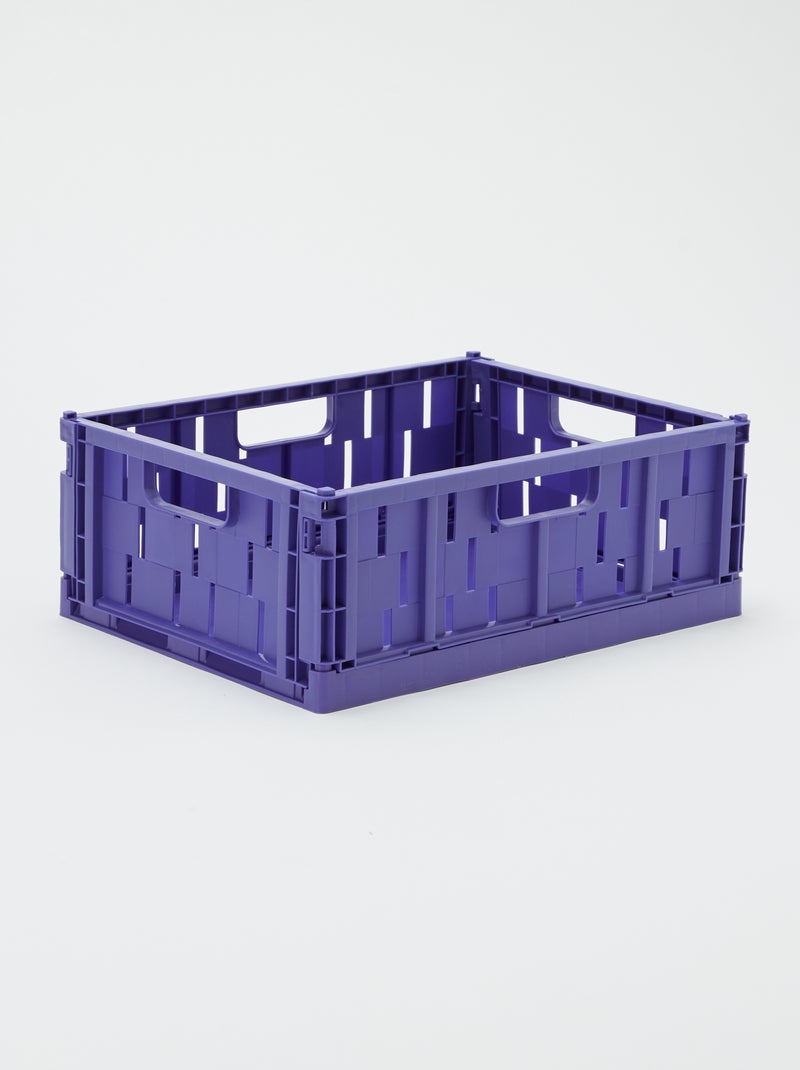 Caixa de arrumação em plástico (34 x 25 cm) AZUL - Kiabi