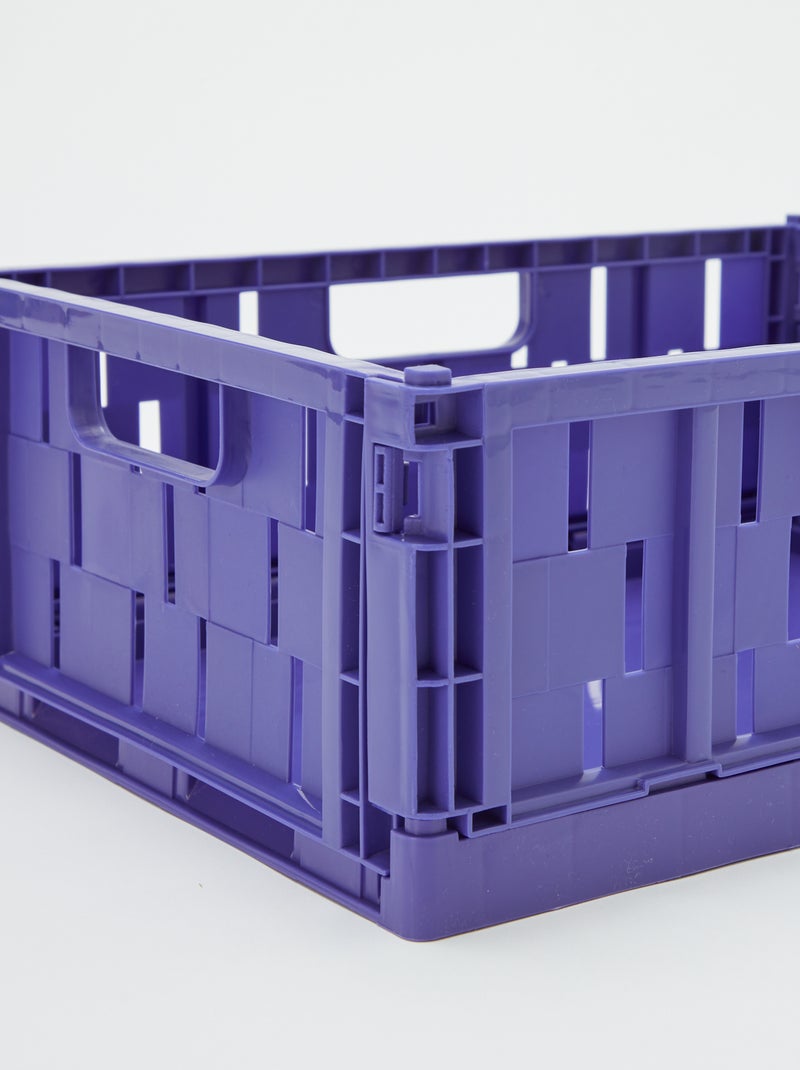 Caixa de arrumação em plástico (34 x 25 cm) AZUL - Kiabi