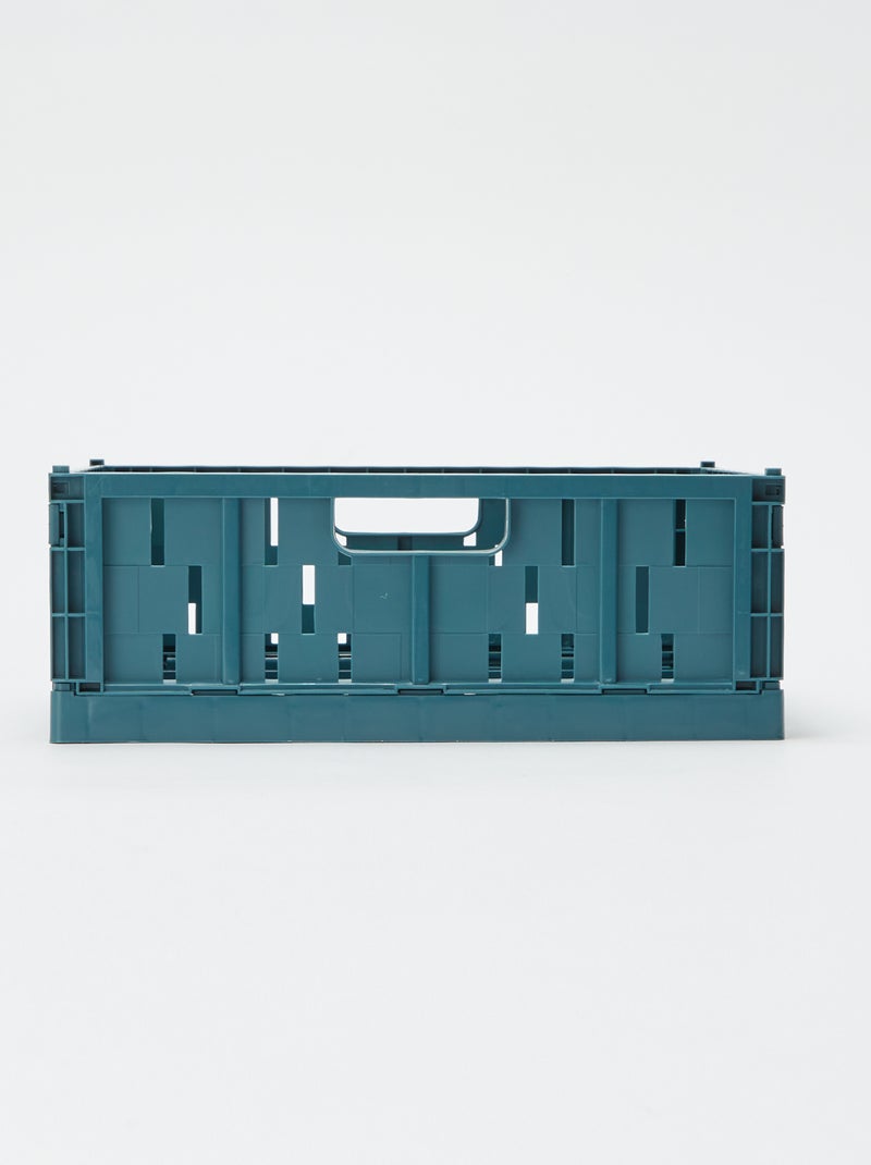 Caixa de arrumação em plástico (34 x 25 cm) Verde - Kiabi