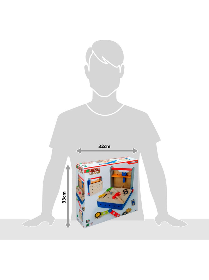 Caixa de ferramentas de madeira rebatível PLAY & LEARN N/D - Kiabi