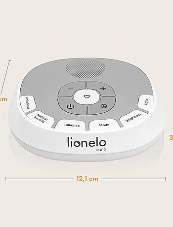 Caixa de música 2 em 1 LIONELO – Portátil – 11 cores de luz – 20 sons de embalar