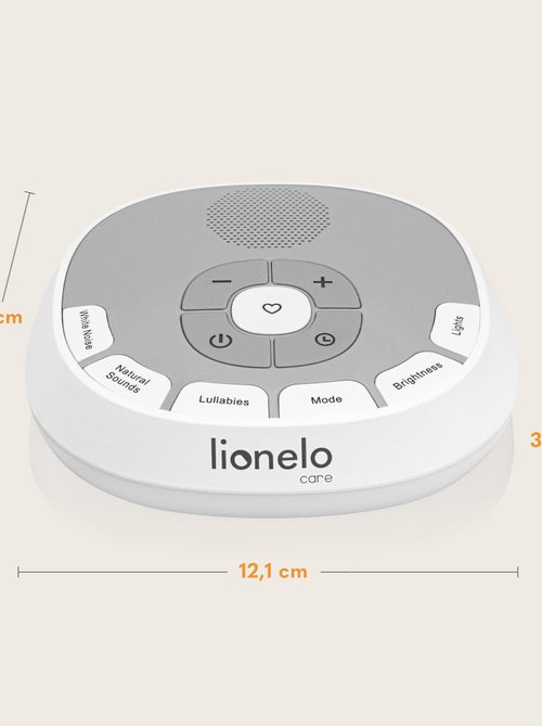 Caixa de música 2 em 1 LIONELO – Portátil – 11 cores de luz – 20 sons de embalar - Kiabi