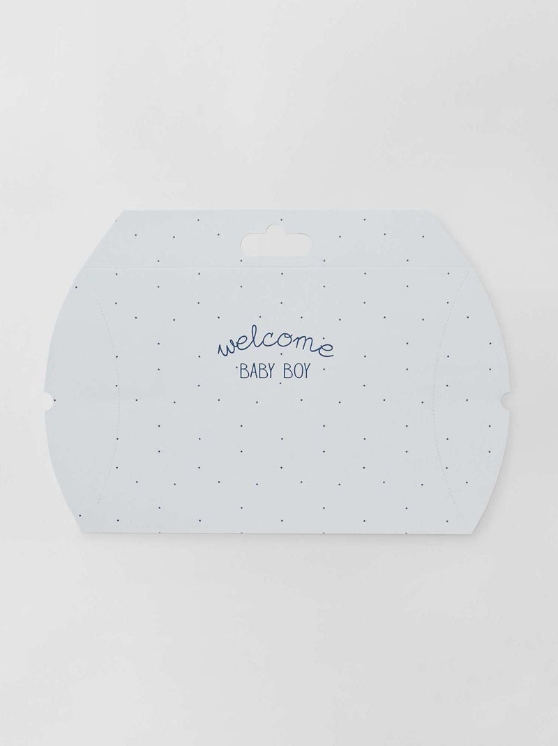 Caixa de presente 'nascimento' Azul - Kiabi