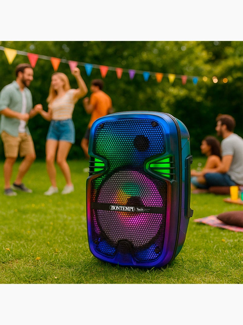 Caixa de som de karaokê 180w sem fio com 1 microfone bontempi N/D - Kiabi