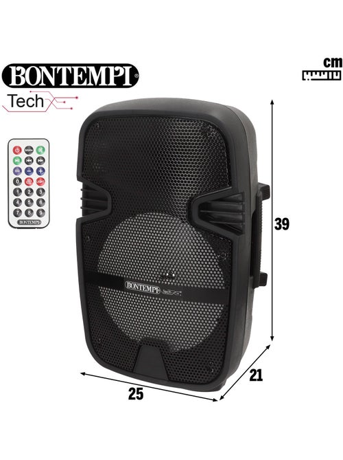Caixa de som de karaokê 180w sem fio com 1 microfone bontempi - Kiabi Caixa de som de karaokê 180w sem fio com 1 microfone bontempi - Kiabi