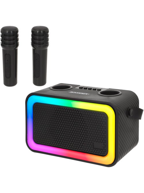 Caixa de som para karaokê com 2 microfones bontempi - Kiabi Caixa de som para karaokê com 2 microfones bontempi - Kiabi