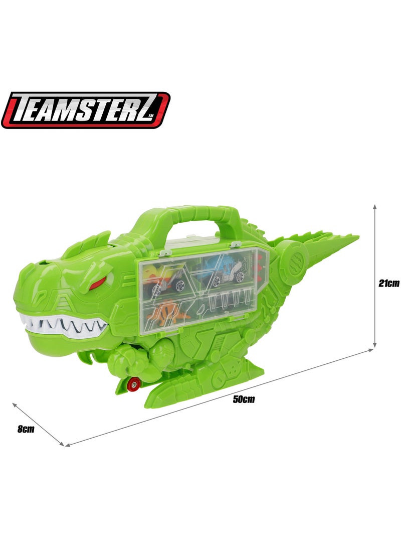 Caixa de transporte para carros dino destroyer teamsterz com rampa e lançador N/D - Kiabi