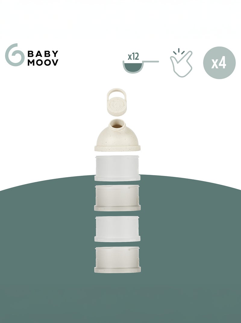 Caixa doseadora do leite 4 compartimentos ' Babymoov' bege - Kiabi