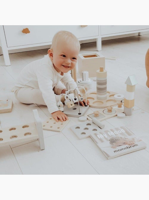 Caixa educativa montessori madeira 6 brinquedos aprendizagem mamabrum - Kiabi Caixa educativa montessori madeira 6 brinquedos aprendizagem mamabrum - Kiabi