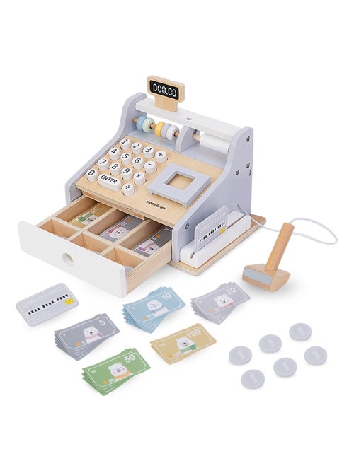 Caixa registadora de madeira – jogo educativo de matemática e faz de conta - Kiabi