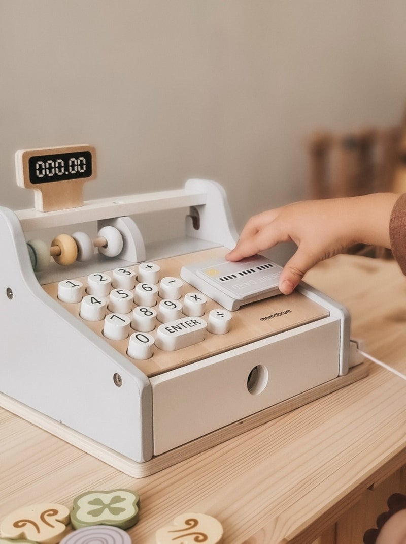 Caixa registadora de madeira – jogo educativo de matemática e faz de conta N/D - Kiabi