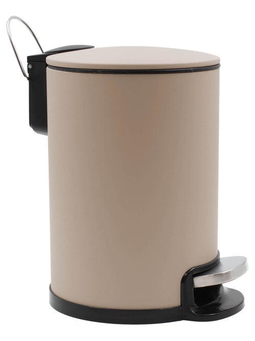 Caixote do lixo de casa de banho em metal mate - Kiabi