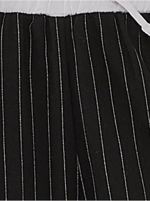 Calça às riscas com cós elástico - Kiabi Calça às riscas com cós elástico - Kiabi