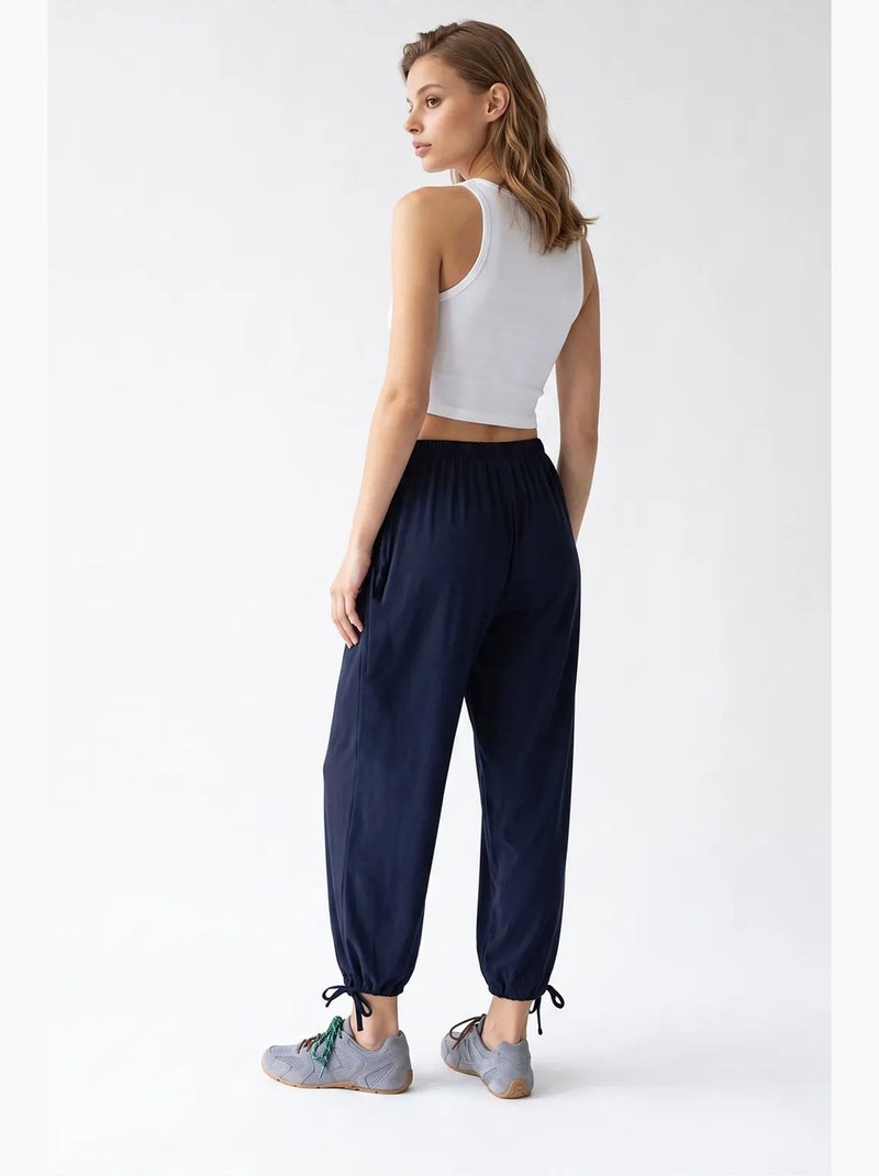 Calça de algodão mixray Azul-marinho - Kiabi