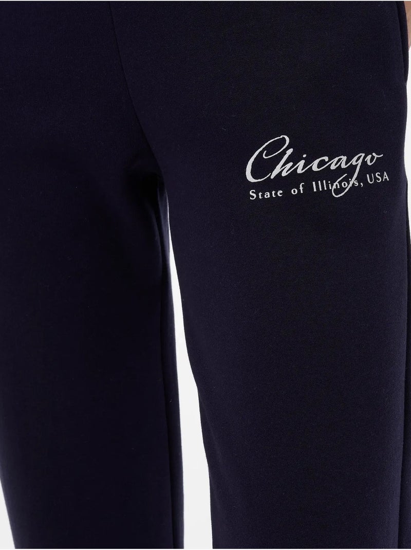 Calça de fato de treino com cós elástico hiccup Azul-marinho - Kiabi